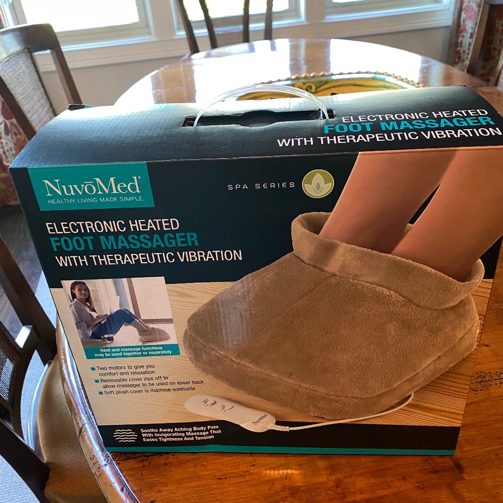 NUVOMED ELECTRONIC HEATER FOOT MASSAGER WITH THERAPEUTIC VIBRATION